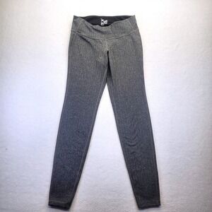Old Navy Active Go-Dry Leggings Womens Small Grey Herringbone Fitted Yoga Pants